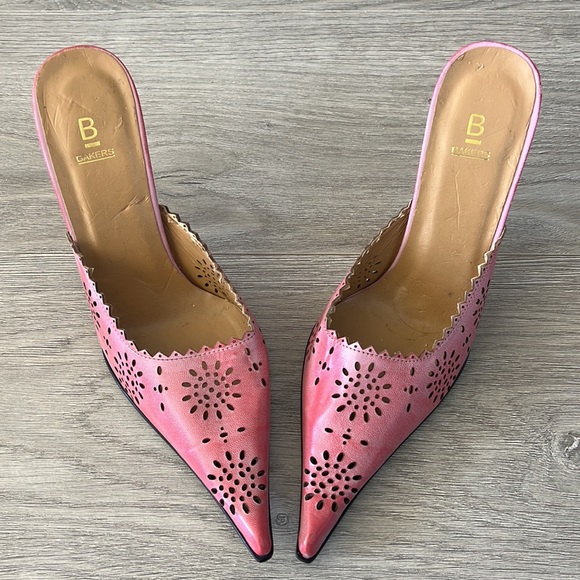 Vintage Bakers Pink Mule Heel - Picture 2 of 4